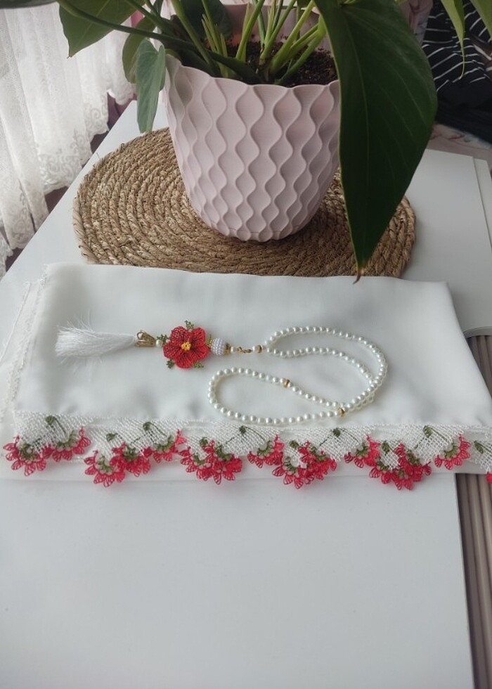 Mevlid örtüsü ve tesbih  - Görsel 3