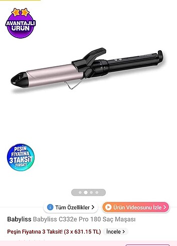 Babyliss 32 mm maşa