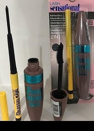 Maybellıne maskara +kalem 