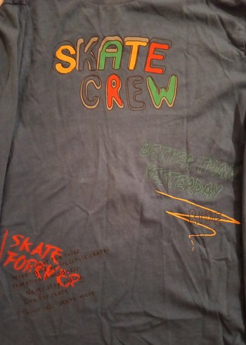 Erkek Çocuk Mavi Baskılı Sweatshirt - Görsel 2