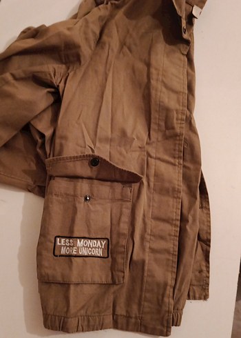 Düğmeli Kahverengi Midi Streetwear Ceket - Görsel 6