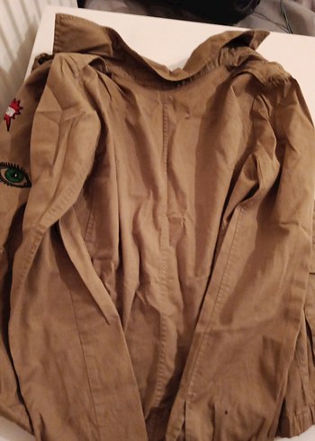 Düğmeli Kahverengi Midi Streetwear Ceket - Görsel 4