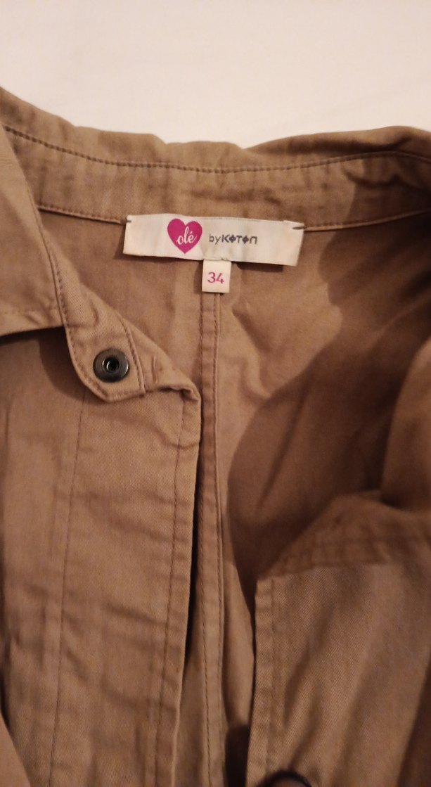 Düğmeli Kahverengi Midi Streetwear Ceket - Görsel 3