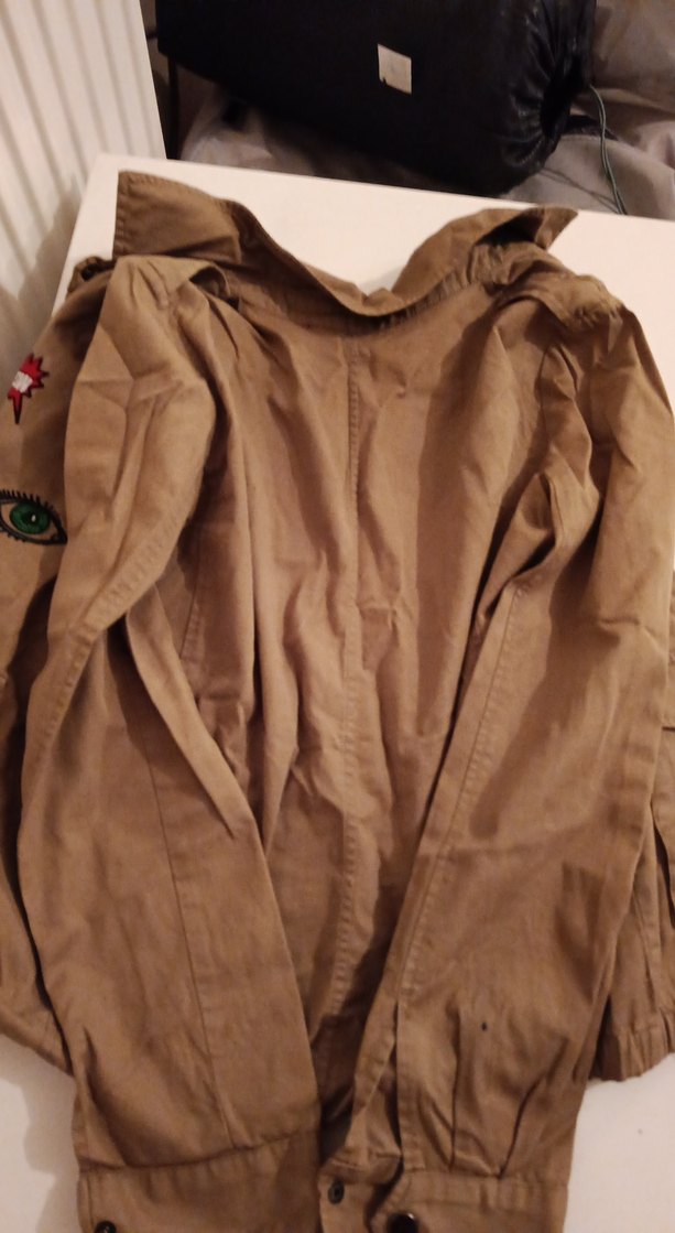 Düğmeli Kahverengi Midi Streetwear Ceket - Görsel 4