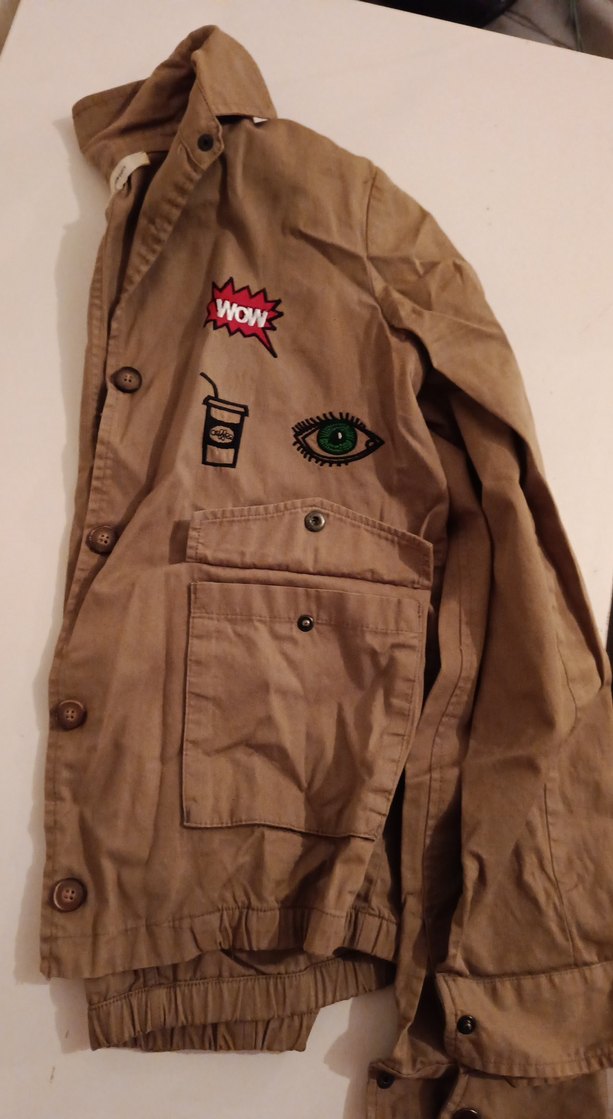 Düğmeli Kahverengi Midi Streetwear Ceket - Görsel 5