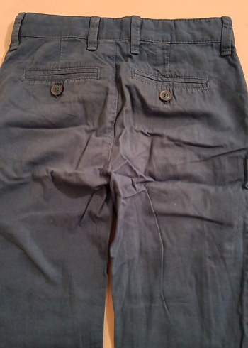 Erkek Mavi Denim Pantolon, Kemerli, Normal Boy - Görsel 4