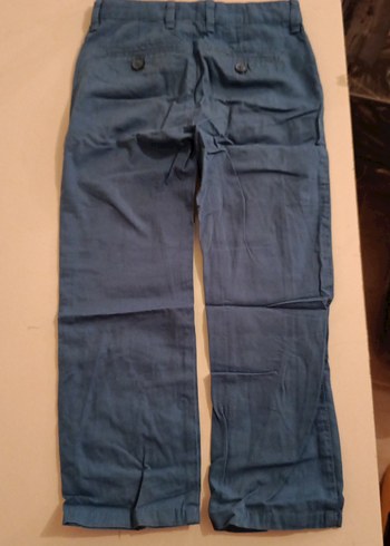 Erkek Mavi Denim Pantolon, Kemerli, Normal Boy - Görsel 3