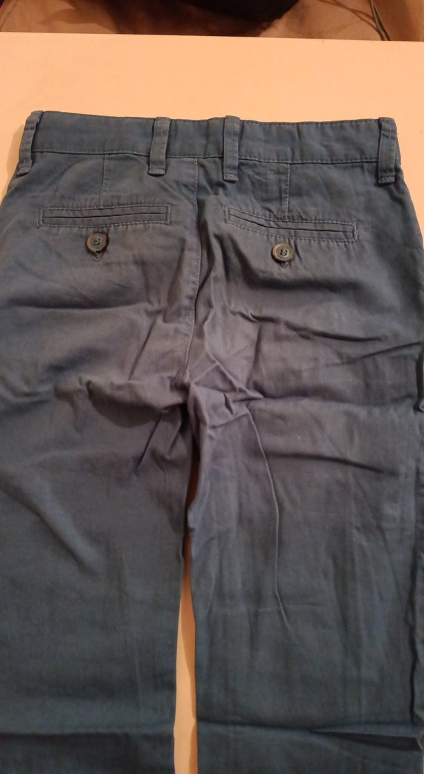 Erkek Mavi Denim Pantolon, Kemerli, Normal Boy - Görsel 4