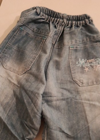 Gri Baskılı Bol Kesim Erkek Kot Pantolon - Görsel 5