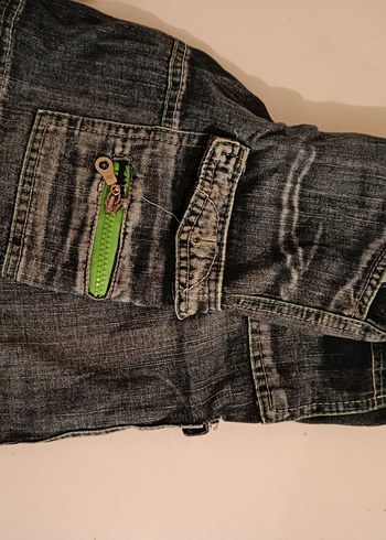 Erkek Çocuk Koyu Kahverengi Nakışlı Kot Pantolon - Görsel 5