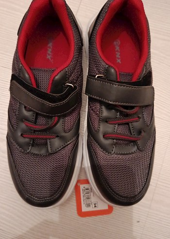 Cırt Cırtlı Gri Erkek Çocuk Spor Ayakkabı - Görsel 4