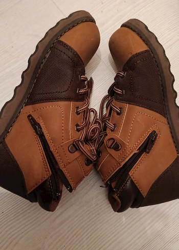 Kahverengi Deri Erkek Çocuk Botu - Görsel 5