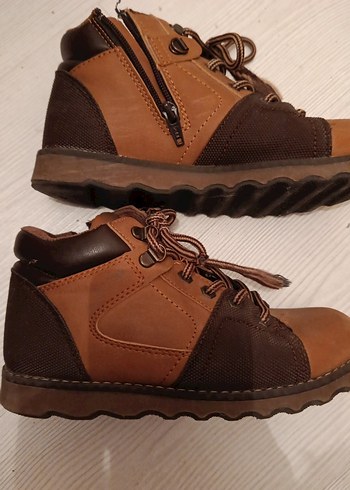 Kahverengi Deri Erkek Çocuk Botu - Görsel 3