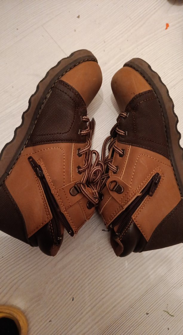 Kahverengi Deri Erkek Çocuk Botu - Görsel 5