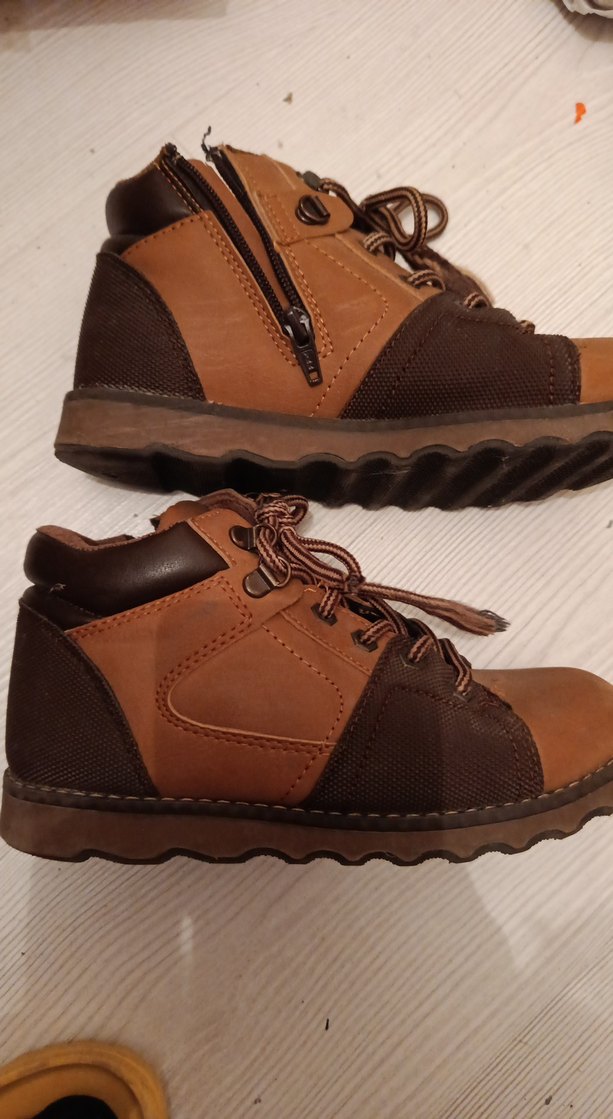 Kahverengi Deri Erkek Çocuk Botu - Görsel 3