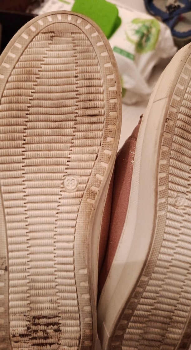 Bej Deri Dolgu Topuklu Düğmeli Kadın Spor Ayakkabı - Görsel 3