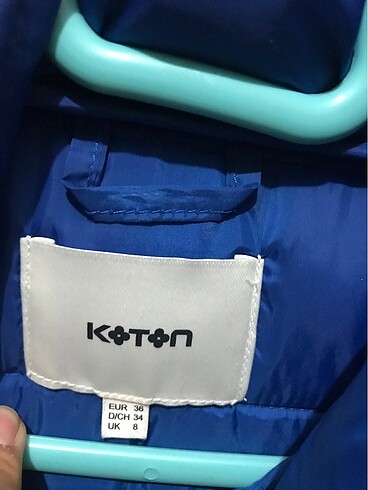 s Beden mavi Renk Kadın şişme mont