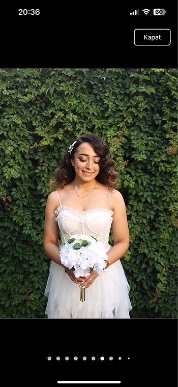 Alfabeta beyaz abiye - Görsel 5