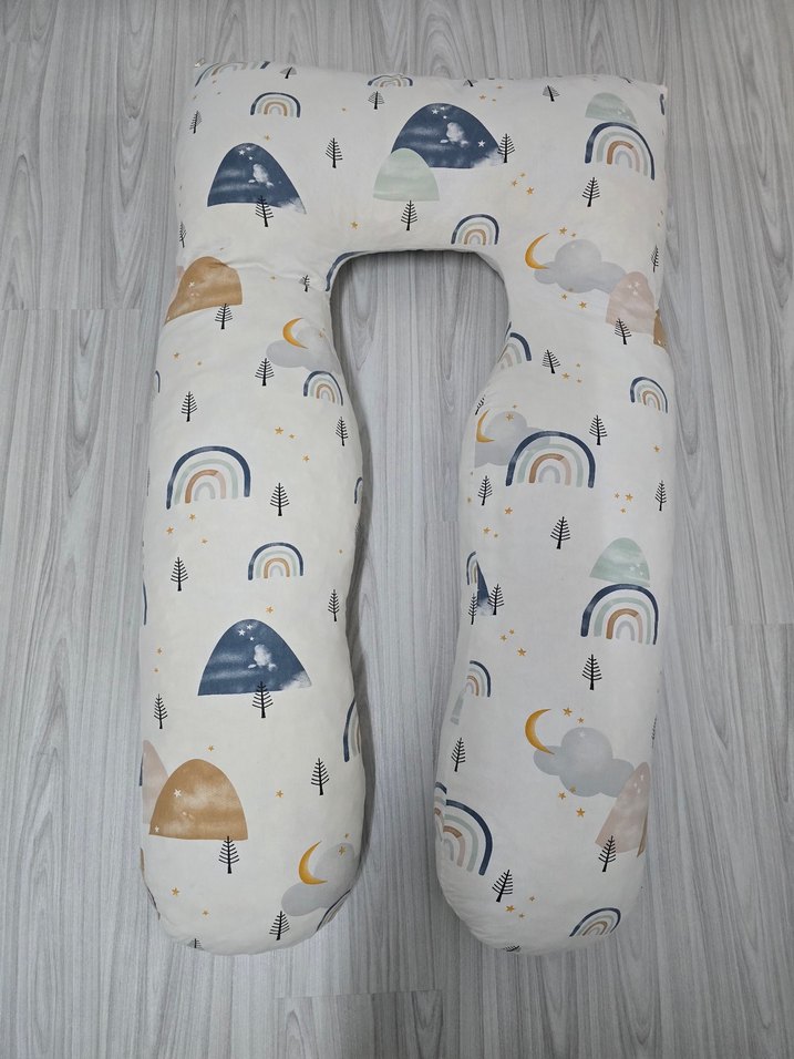 Desenli Çok Bölge Destekli Hamile ve Emzirme Yastığı - Görsel 5