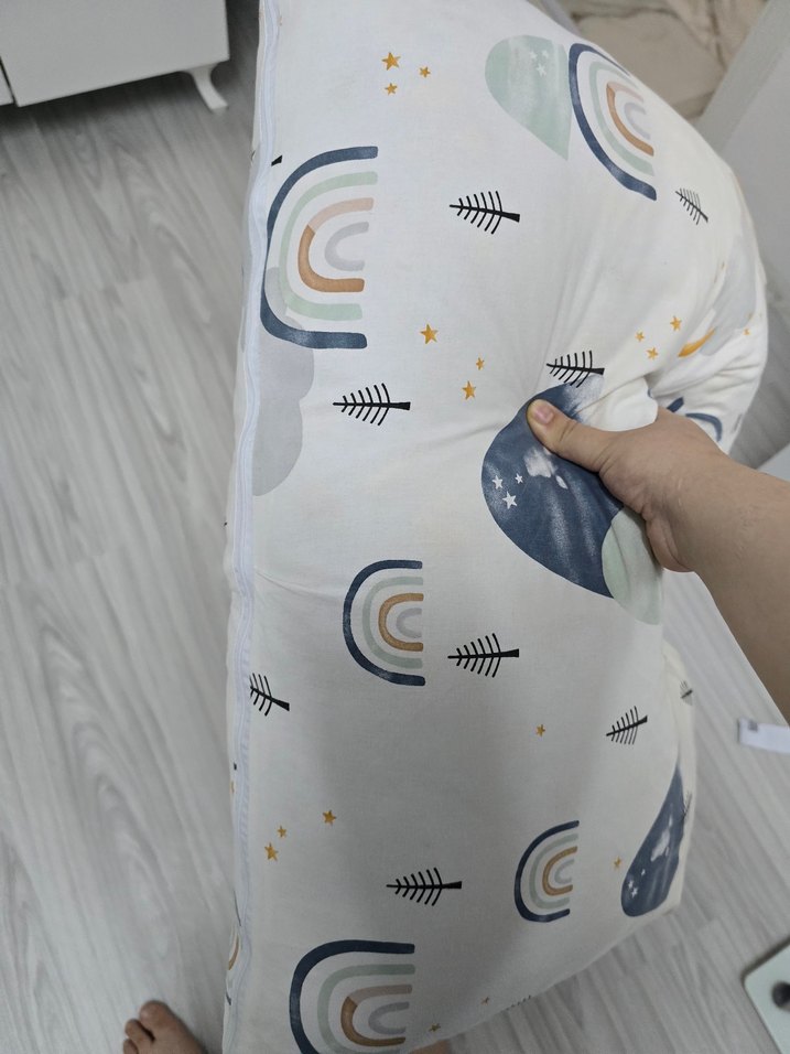 Desenli Çok Bölge Destekli Hamile ve Emzirme Yastığı - Görsel 2