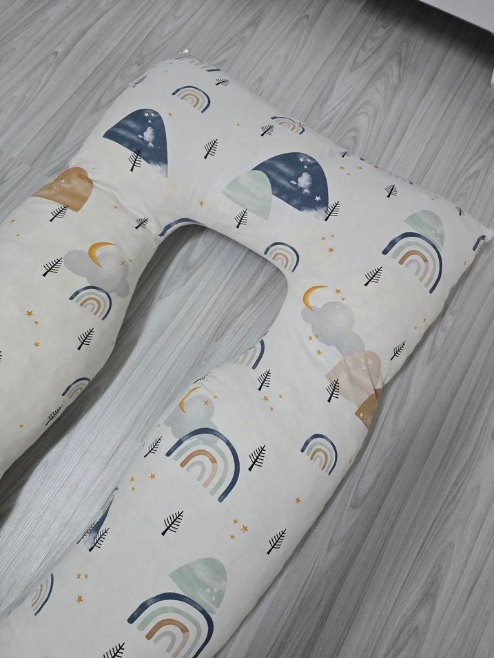 Desenli Çok Bölge Destekli Hamile ve Emzirme Yastığı - Görsel 3