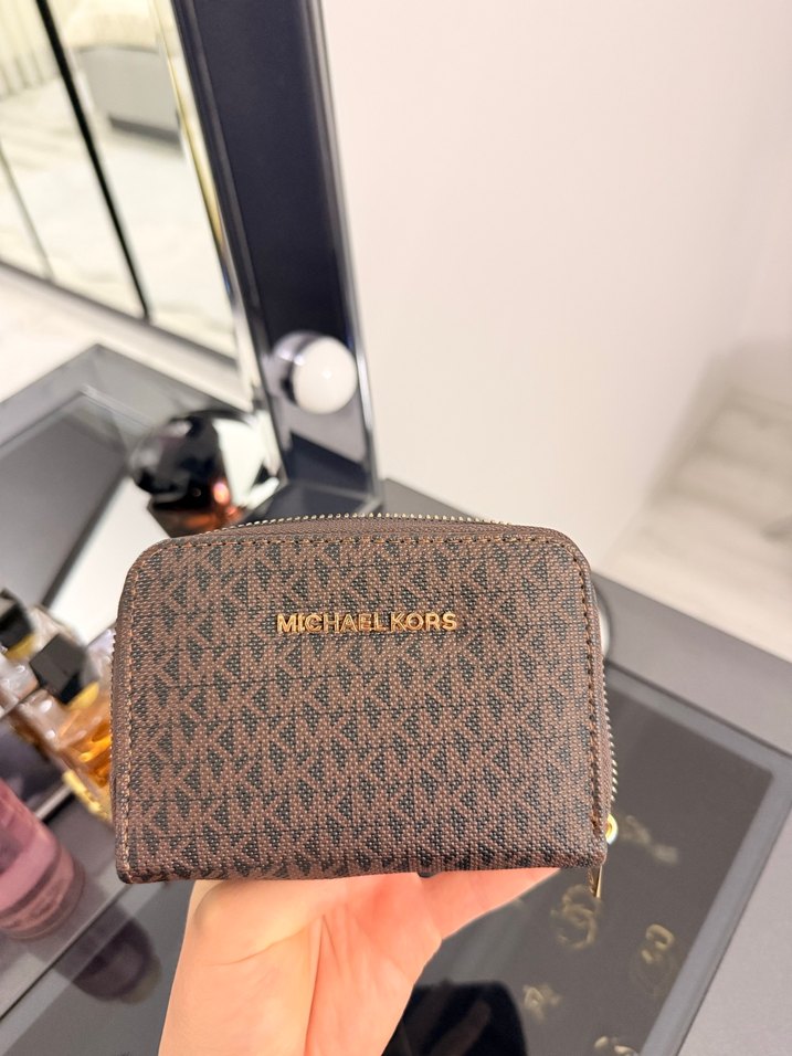 Michael Kors Kahverengi Deri Kadın Cüzdan - Görsel 5