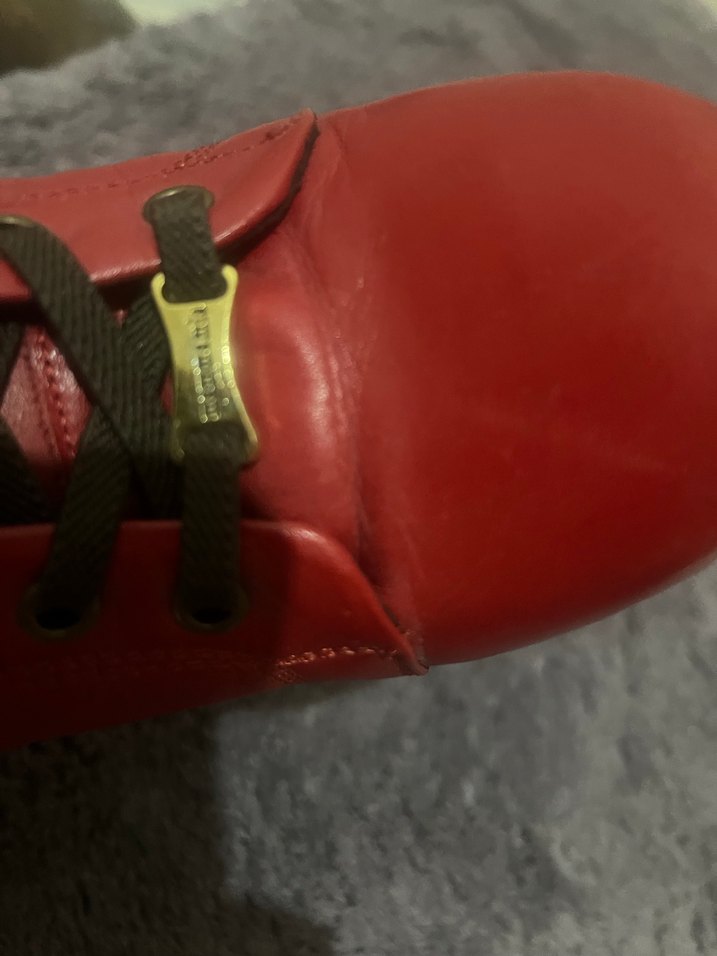 Kırmızı Deri Dolgu Topuklu Kadın Bot - Görsel 4