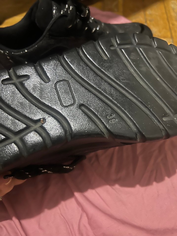 Siyah Yılan Desenli Bağcıklı - Görsel 4