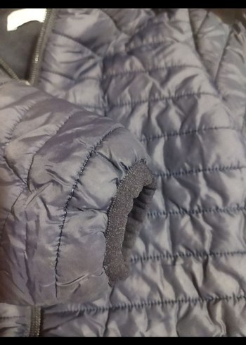 Kapüşonlu Lacivert Erkek Çocuk Mont - Görsel 2