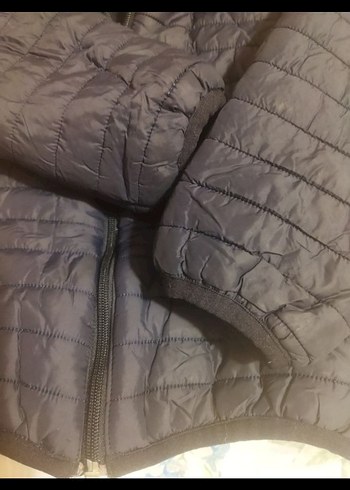 Kapüşonlu Lacivert Erkek Çocuk Mont - Görsel 3