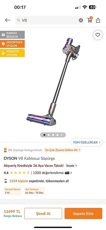 Dyson V8