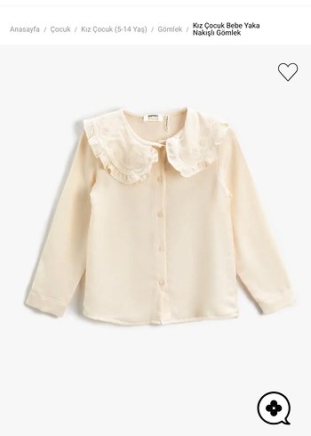 Nakış detaylı bebe yaka gömlek - Görsel 2