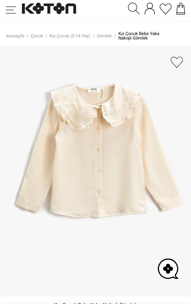 Nakış detaylı bebe yaka gömlek - Görsel 2