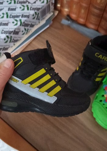 erkek Bebek bot 
Yeşil Baskılı Erkek Çocuk Terliği Velcro - Görsel 4