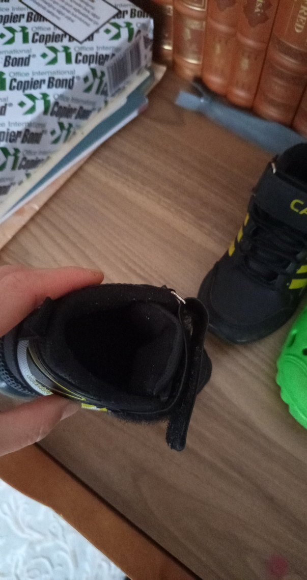 erkek Bebek bot 
Yeşil Baskılı Erkek Çocuk Terliği Velcro - Görsel 3