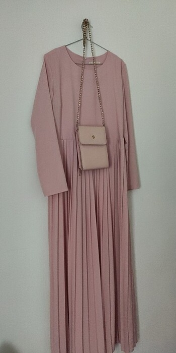 Plise elbise - Görsel 7