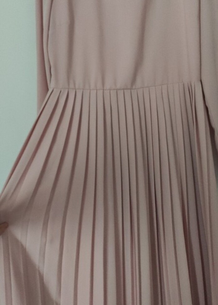 Plise elbise - Görsel 3