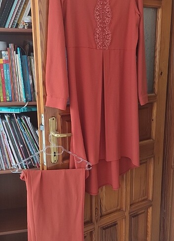 Tunik pantolon takım  üstte duruşu ikinci fotodaki gibi  - Görsel 4