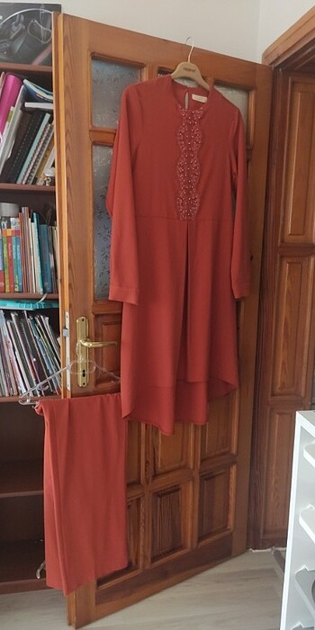 Tunik pantolon takım  üstte duruşu ikinci fotodaki gibi  - Görsel 12