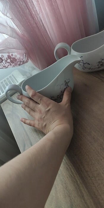 Porselen sütlük sosluk şekerlik - Görsel 3