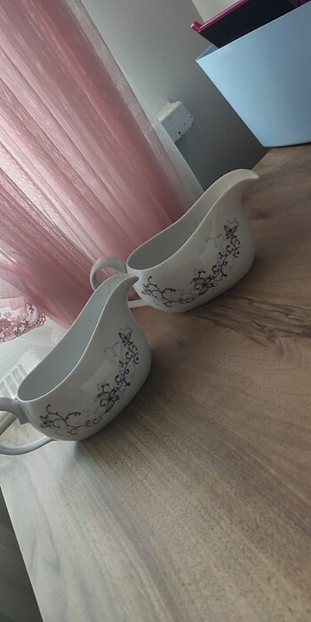 Porselen sütlük sosluk şekerlik - Görsel 5