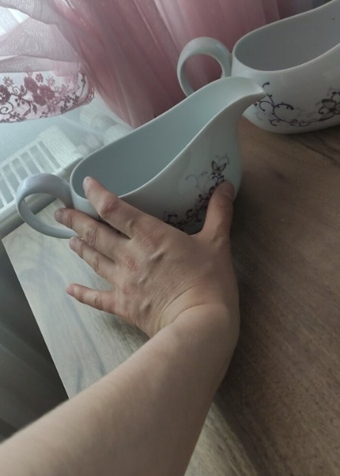 Porselen sütlük sosluk şekerlik - Görsel 3