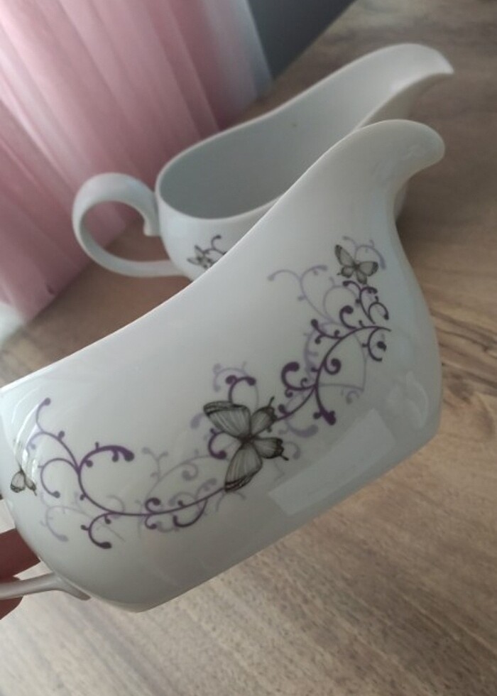 Porselen sütlük sosluk şekerlik - Görsel 4