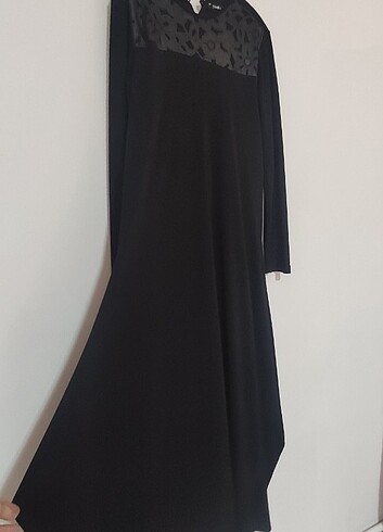 Deri detayli sandy elbise - Görsel 8