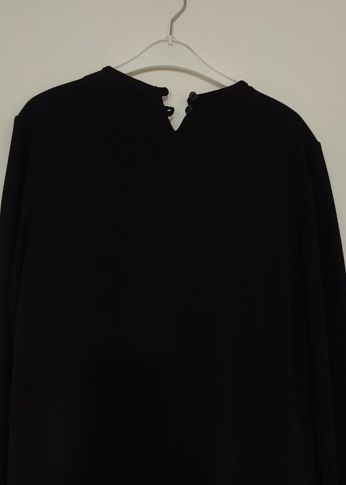 Deri detayli sandy elbise  - Görsel 2