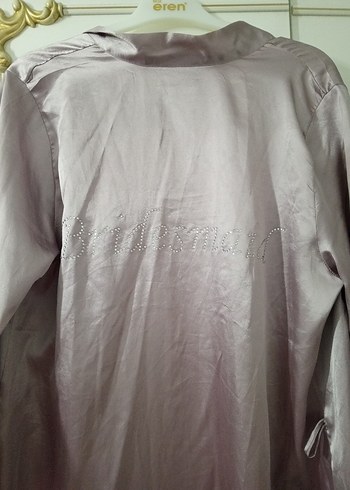 Gülkurusu Uzun Kadın Sabahlık - Görsel 3