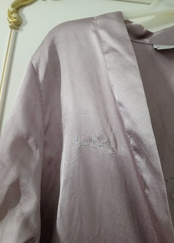 Gülkurusu Uzun Kadın Sabahlık - Görsel 2