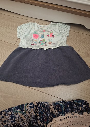 9-12 Ay Beden 1 yaş kız bebek elbiseleri