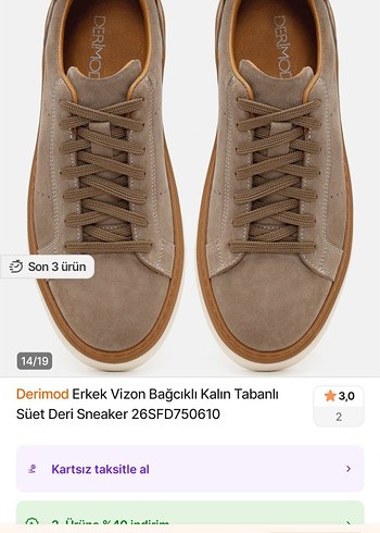 Desa Derimod Vizon Suet Sneaker