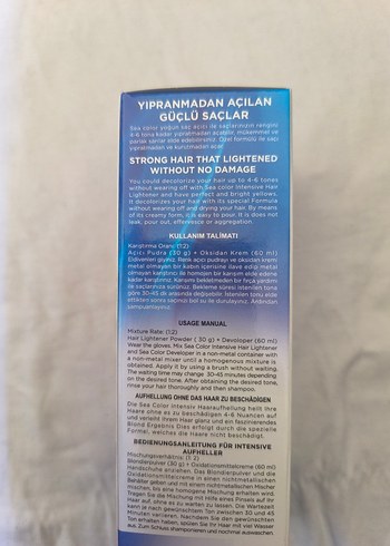 Sea Color Yoğun Saç Açıcı 4-6 Ton - Görsel 5